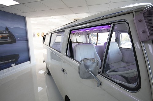 Volkswagen Camper Van view through front window